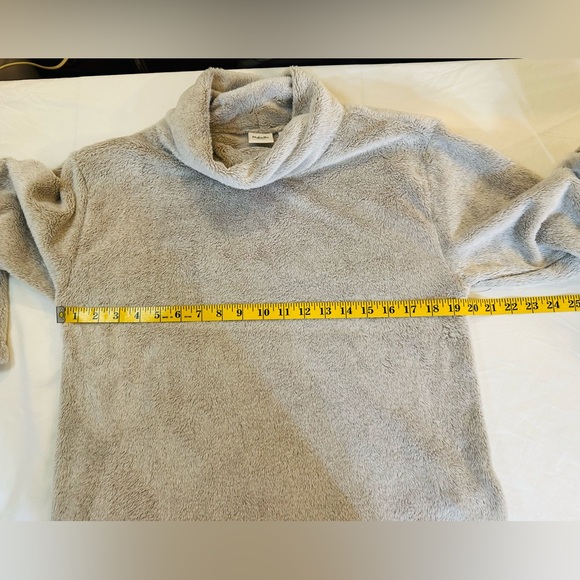 Rafaella Wheat Heather Teddy Pullover Womens S Cozy Winter Lounge Chic - Picture 6 of 8